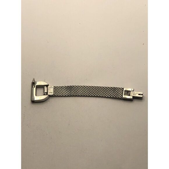 Fossil Watch Parts Half Band 6mm Silver Mesh Links Clasp 14mm GY163 - Picture 8 of 10